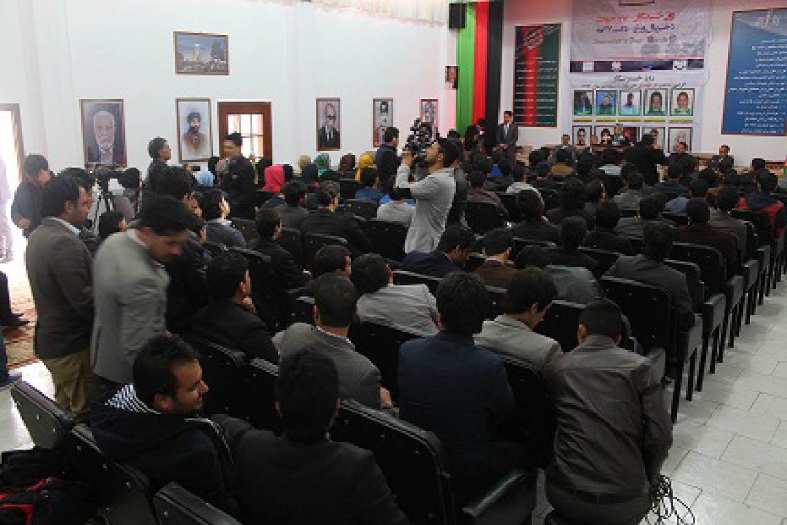 گرامی داشت روز خبرنگار از سوی دفتر ساحوی مرکز خبرنگاران در بلخ
